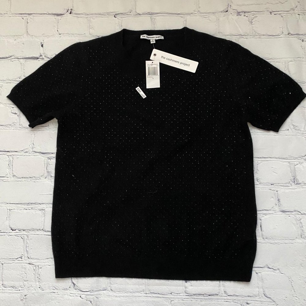 The Cashmere Project Black Short Sleeve Shirt
